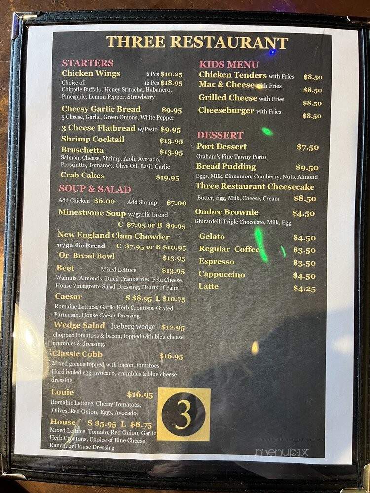 Three Restaurant - Fairfield, CA