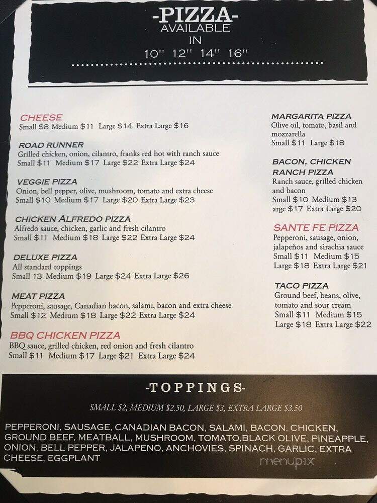 Guido's At the Hangar - Rosamond, CA menu_pic