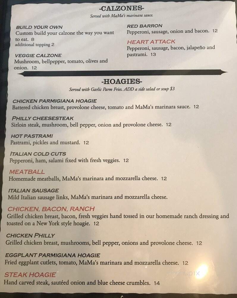 Guido's At the Hangar - Rosamond, CA menu_pic