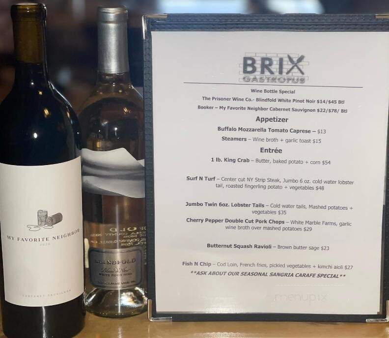 Brix Gastropub - Marlboro, NY menu_pic