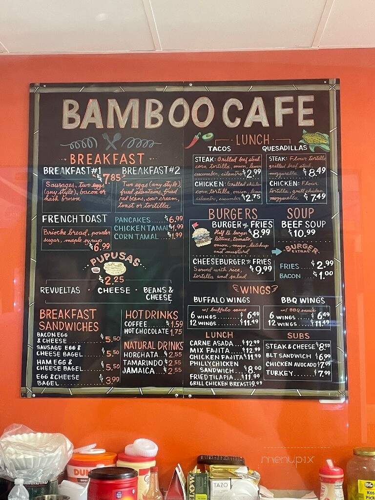 Bamboo Cafe - Kensington, MD menu_pic