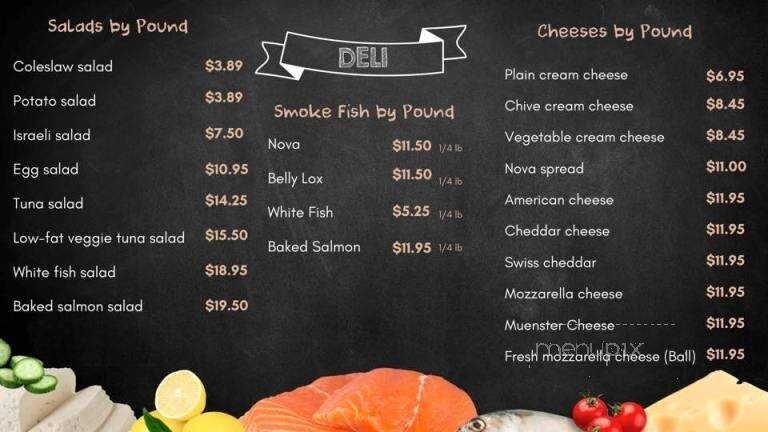 Kosher Bagel Cove - Hallandale Beach, FL menu_pic