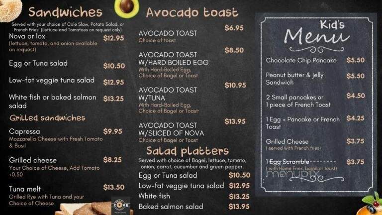 Kosher Bagel Cove - Hallandale Beach, FL menu_pic
