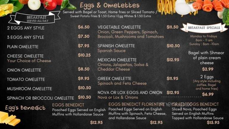 Kosher Bagel Cove - Hallandale Beach, FL menu_pic