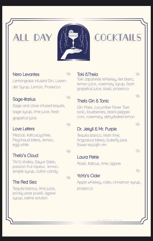 Theia - West Hollywood, CA menu_pic
