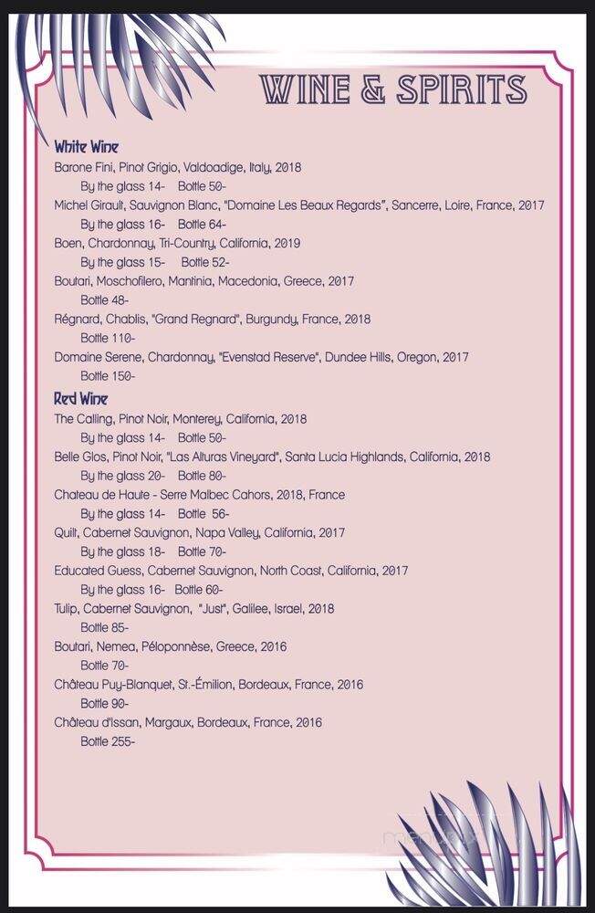 Theia - West Hollywood, CA menu_pic