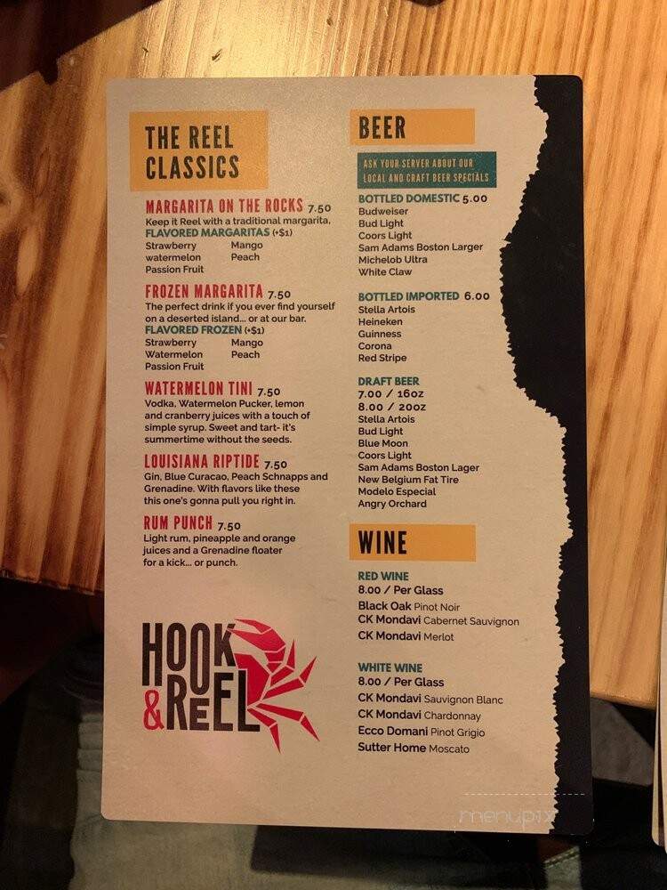 Hook & Reel Cajun Seafood & Bar - Jamaica, NY menu_pic