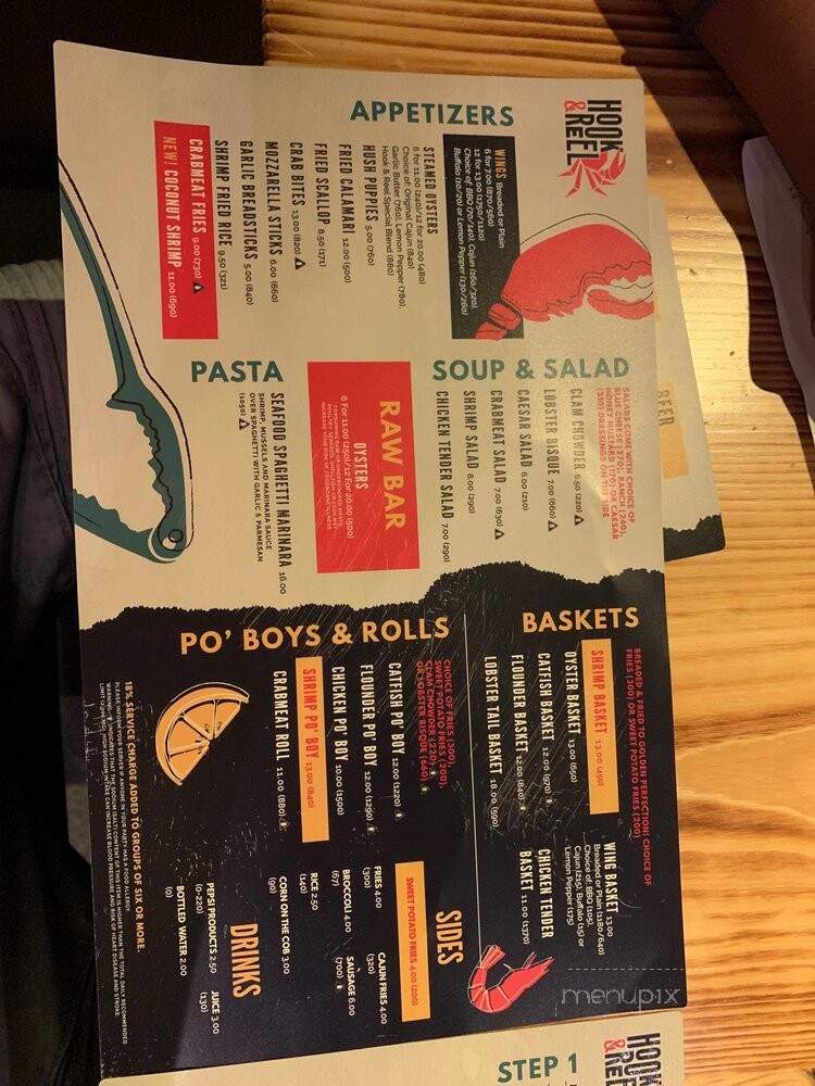 Hook & Reel Cajun Seafood & Bar - Jamaica, NY menu_pic