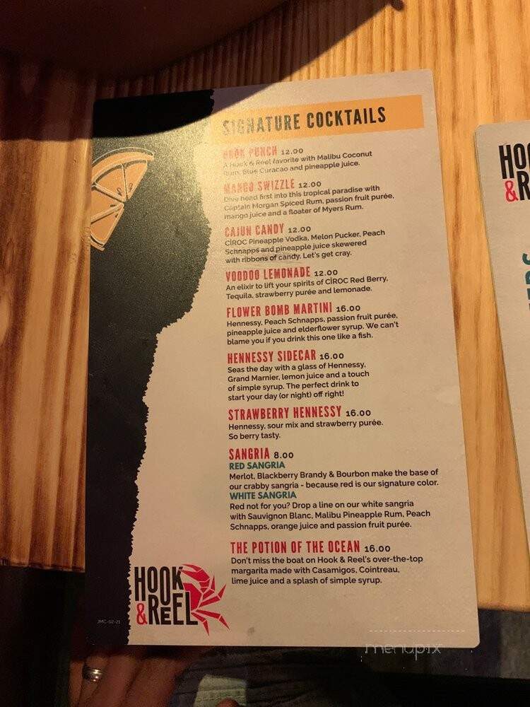 Hook & Reel Cajun Seafood & Bar - Jamaica, NY menu_pic