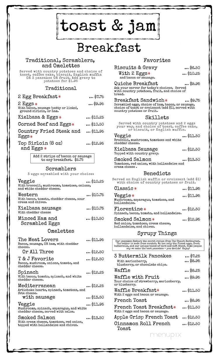 Toast & Jam - Salem, OR menu_pic