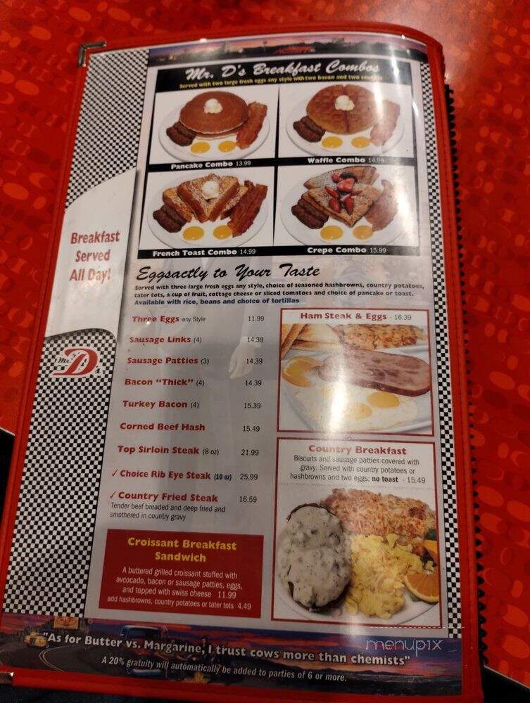 Mr D's - Placentia, CA menu_pic