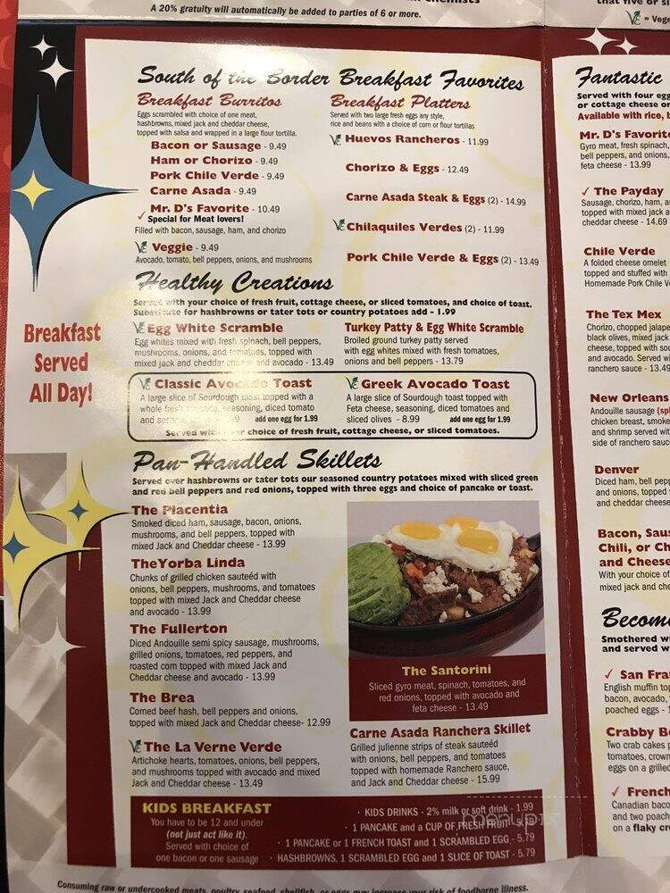 Mr D's - Placentia, CA menu_pic