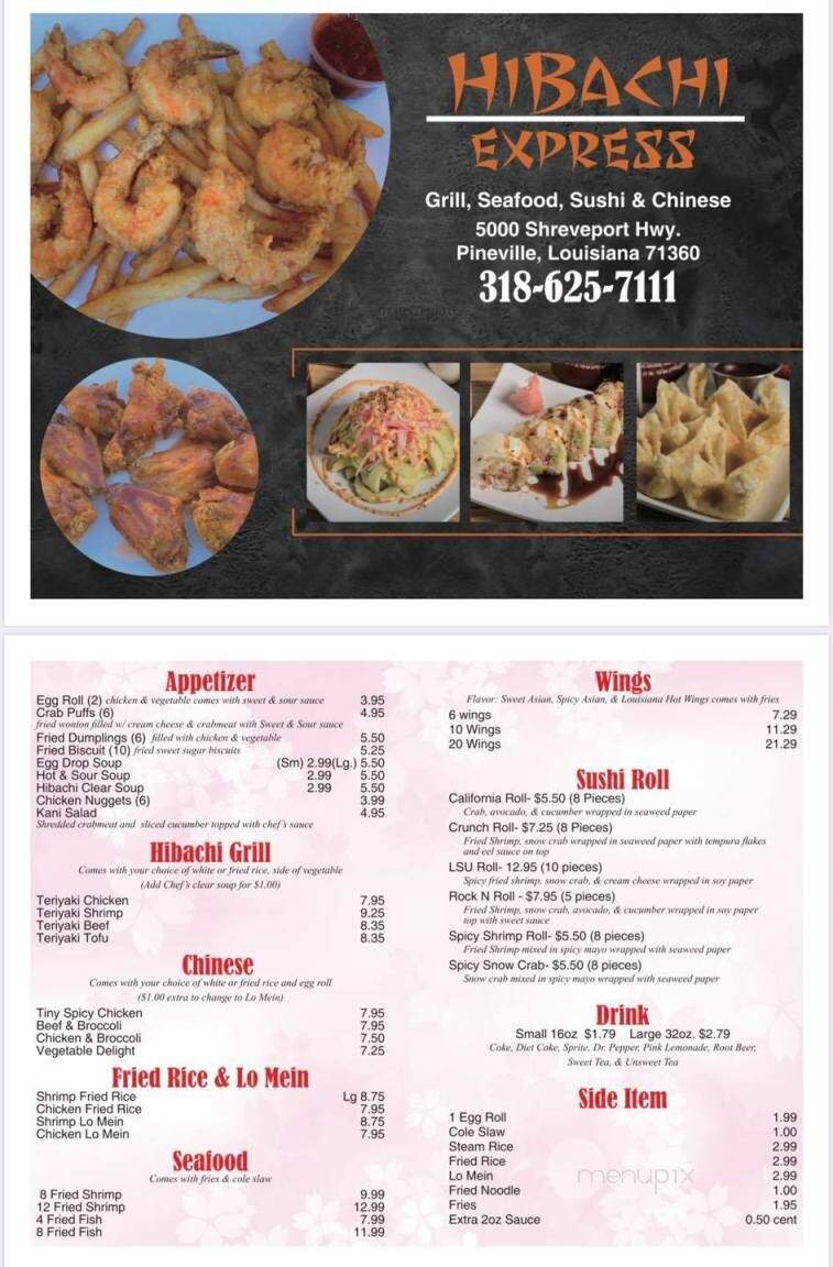 Hibachi Express - Pineville, LA menu_pic