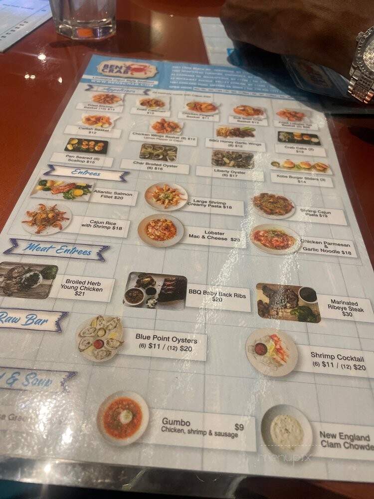 Ben's Crab - Massapequa, NY menu_pic