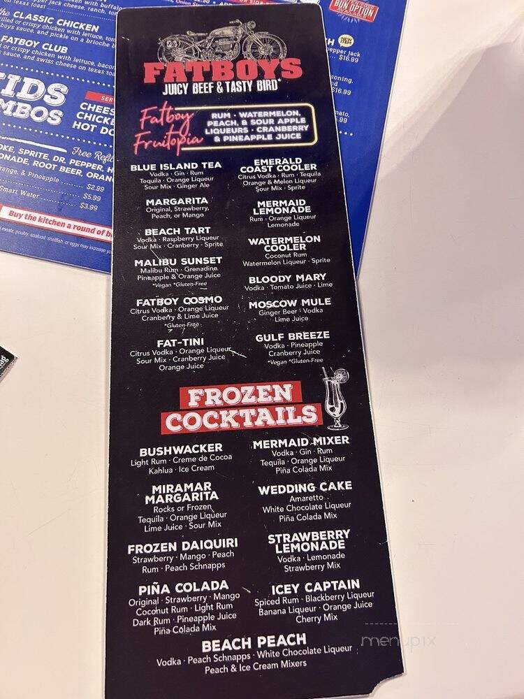 Fatboys -Juicy Beef & Tasty Bird - Destin, FL menu_pic
