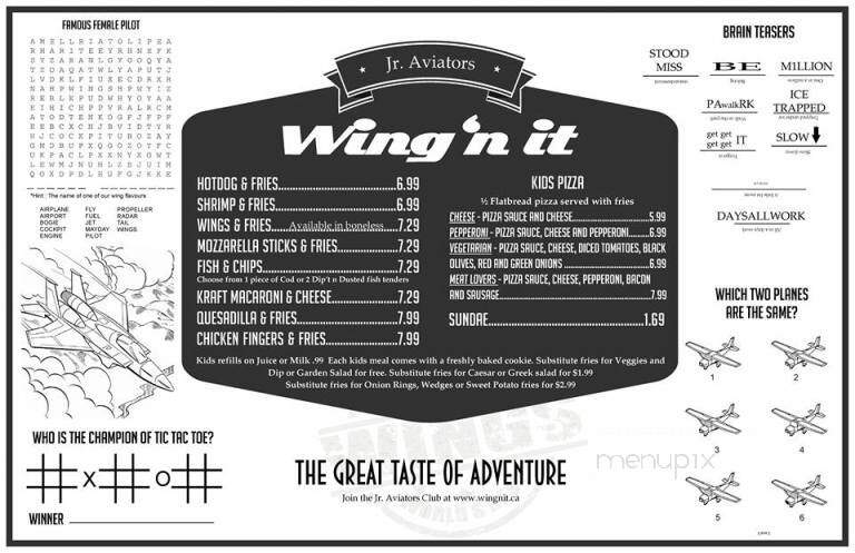 Wing 'n It Tantallon - Upper Tantallon, NS menu_pic