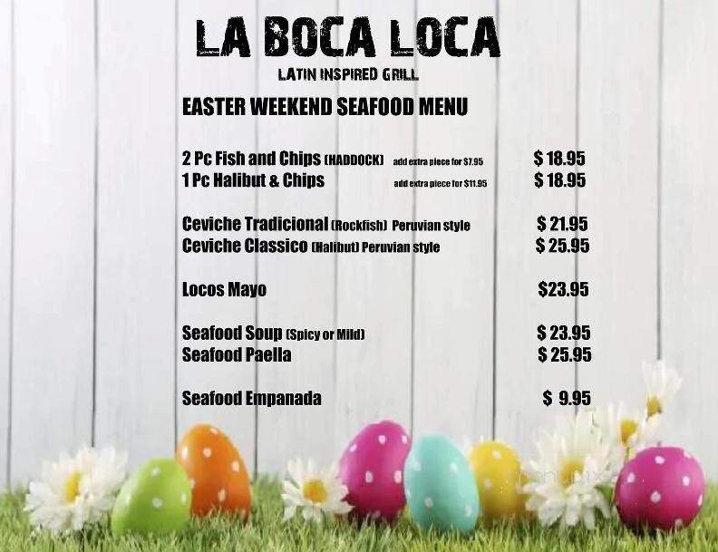 La Boca Loca - Edmonton, AB menu_pic
