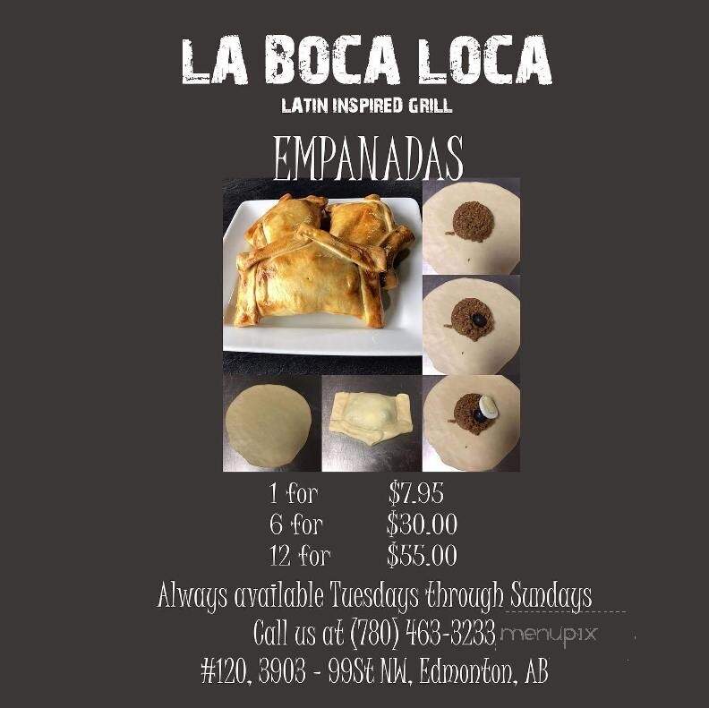 La Boca Loca - Edmonton, AB menu_pic
