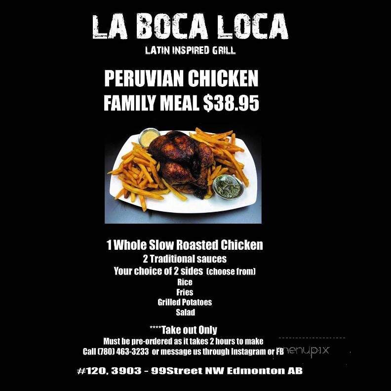 La Boca Loca - Edmonton, AB menu_pic