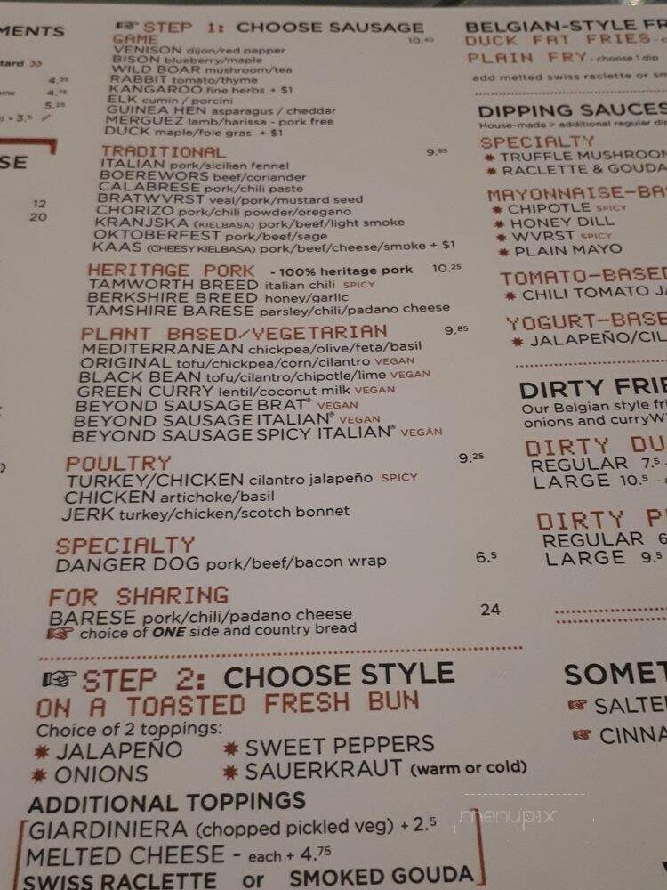 Wvrst Union Station - Toronto, ON menu_pic
