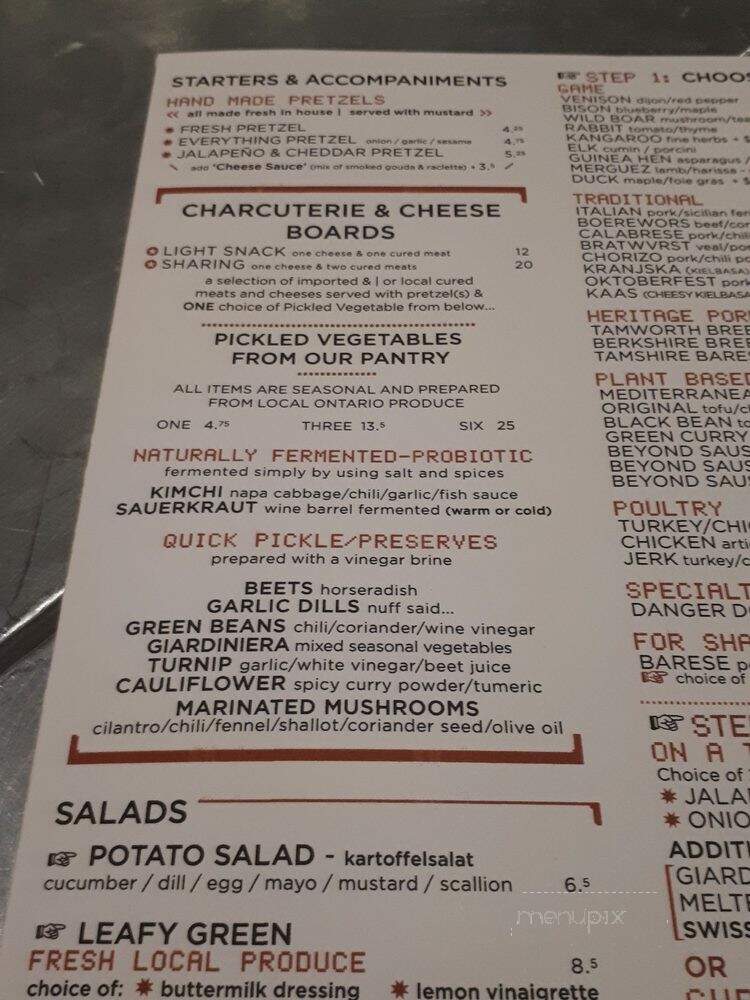 Wvrst Union Station - Toronto, ON menu_pic