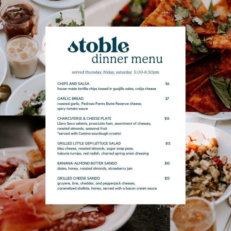 Stoble Coffee - Chico, CA menu_pic
