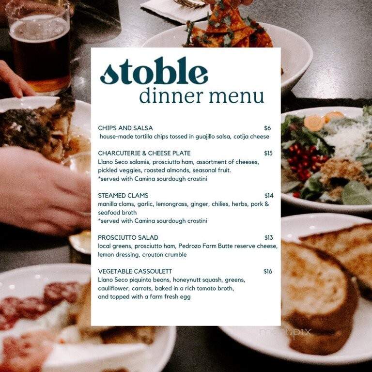 Stoble Coffee - Chico, CA menu_pic