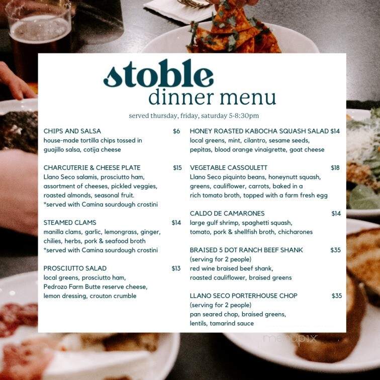 Stoble Coffee - Chico, CA menu_pic