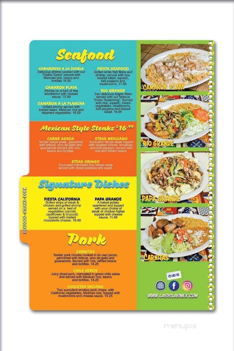 Las Islas Mexican - Oakland City, IN menu_pic