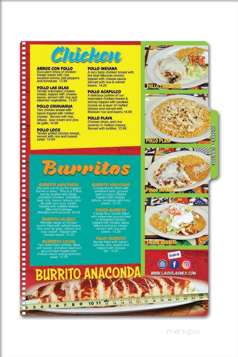Las Islas Mexican - Oakland City, IN menu_pic