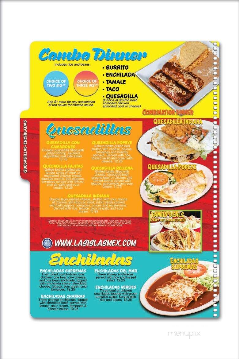 Las Islas Mexican - Oakland City, IN menu_pic