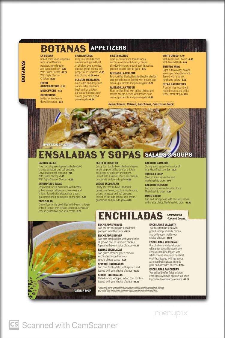 Senor Pancho Mexican Cuisine & Cantina - Catoosa, OK menu_pic
