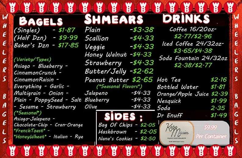 Wheeler's Bagels - Kingsport, TN menu_pic