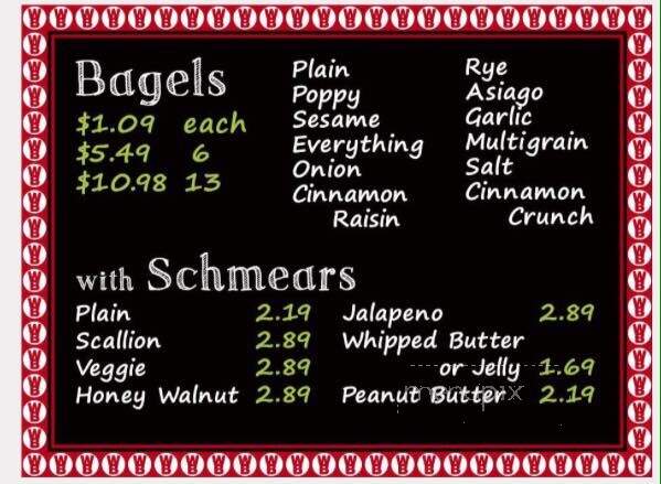 Wheeler's Bagels - Kingsport, TN menu_pic