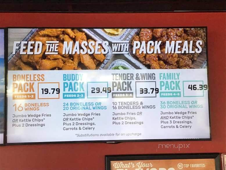 Wing Zone - North Myrtle Beach, SC menu_pic