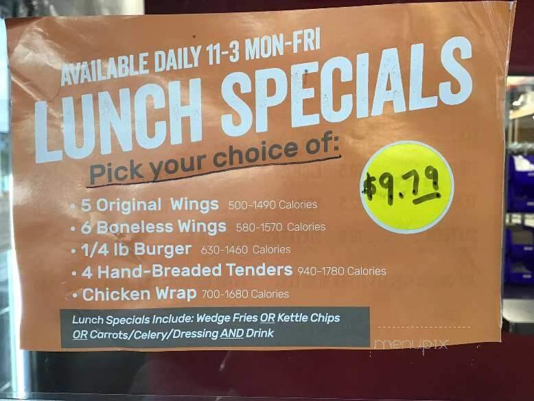 Wing Zone - North Myrtle Beach, SC menu_pic