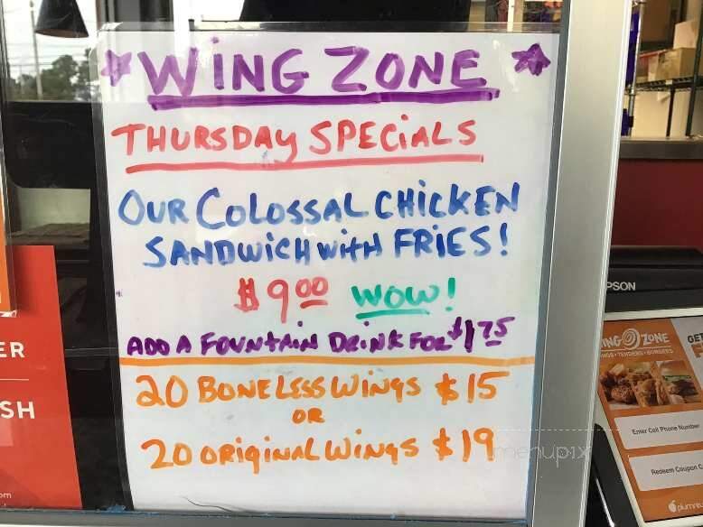 Wing Zone - North Myrtle Beach, SC menu_pic