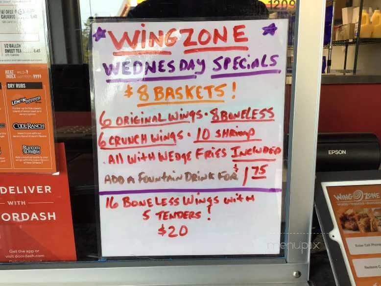 Wing Zone - North Myrtle Beach, SC menu_pic