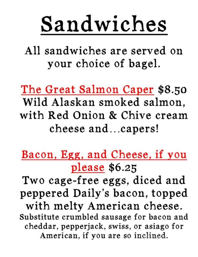 The Sourdough Bagel - Billings, MT menu_pic