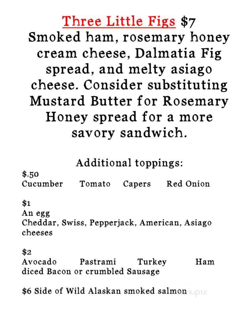 The Sourdough Bagel - Billings, MT menu_pic