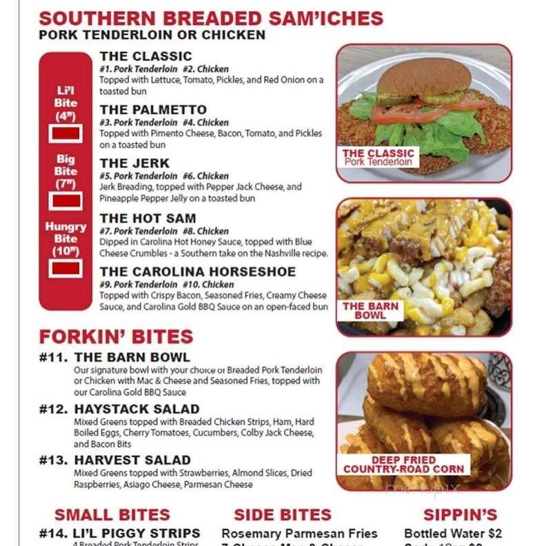 Lazy Creek Tap House - Chapin, SC menu_pic