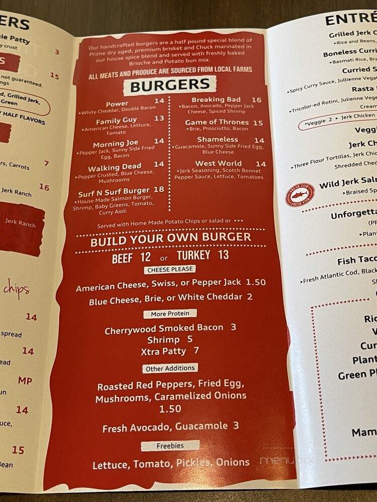 Mad Cow Grill - Brandywine, MD menu_pic