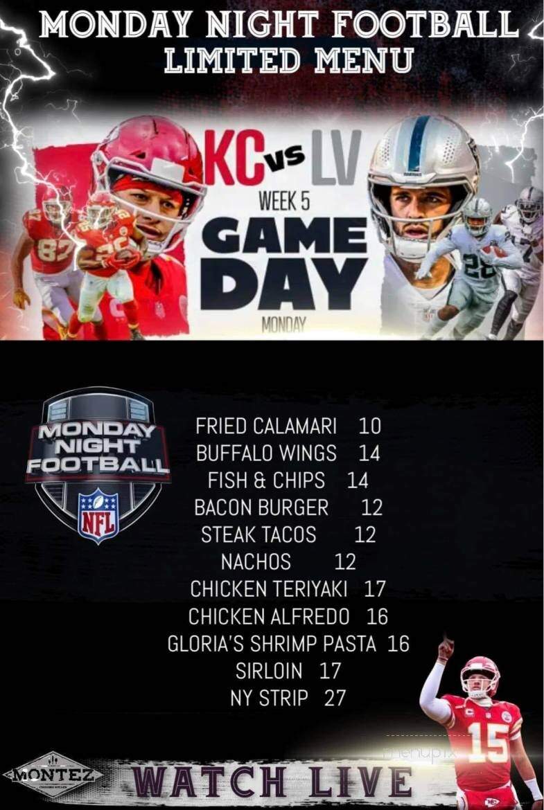 Montez Creekside Kitchen - Whitehouse, TX menu_pic