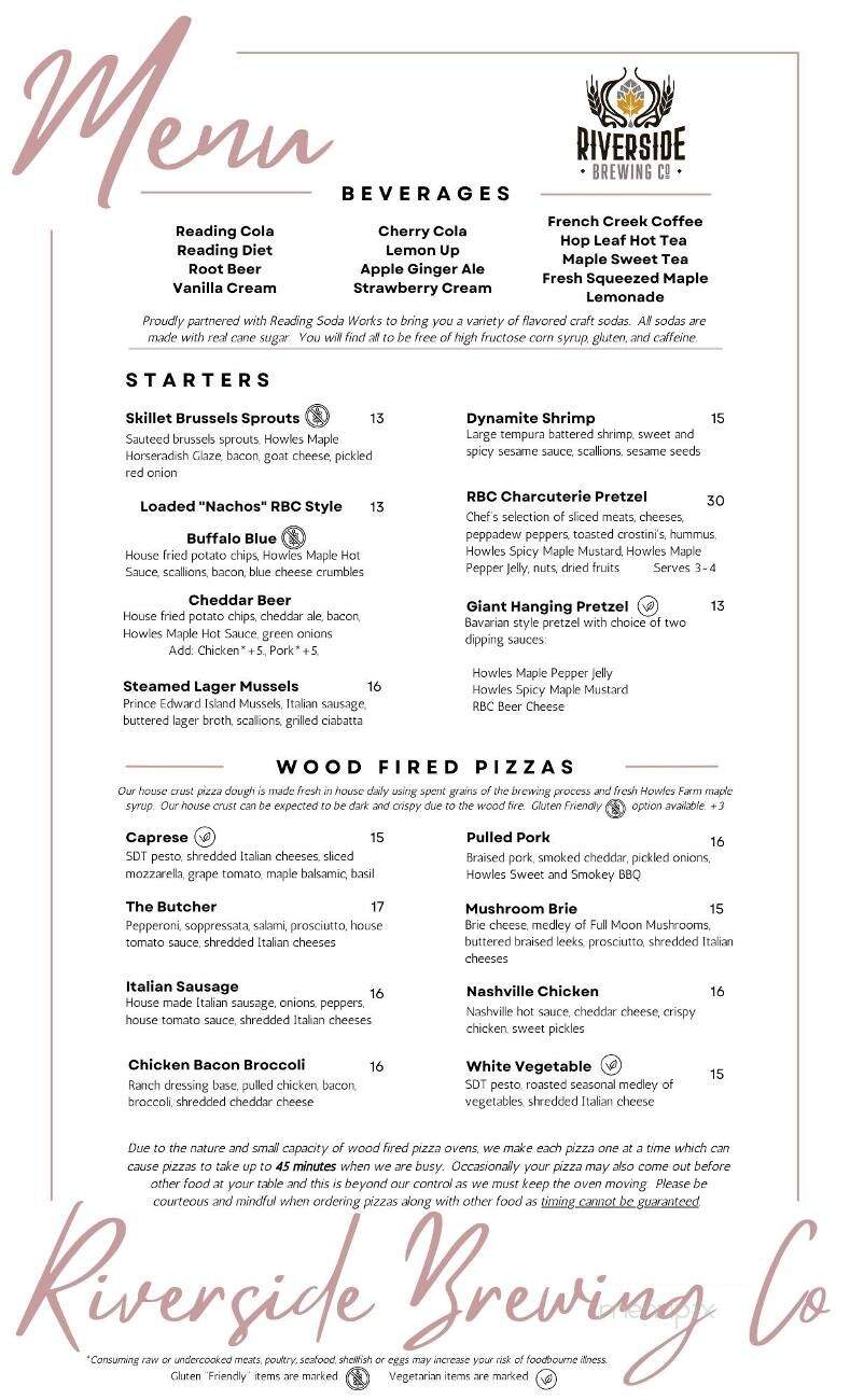 Riverside Brewing Company - Cambridge Springs, PA menu_pic