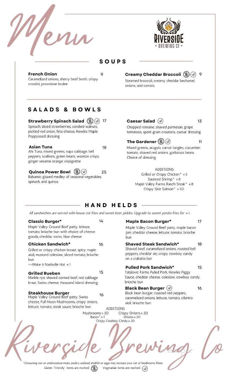 Riverside Brewing Company - Cambridge Springs, PA menu_pic