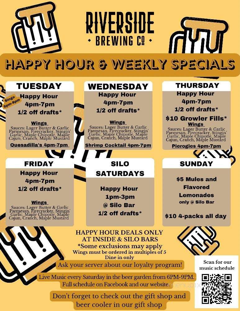 Riverside Brewing Company - Cambridge Springs, PA menu_pic