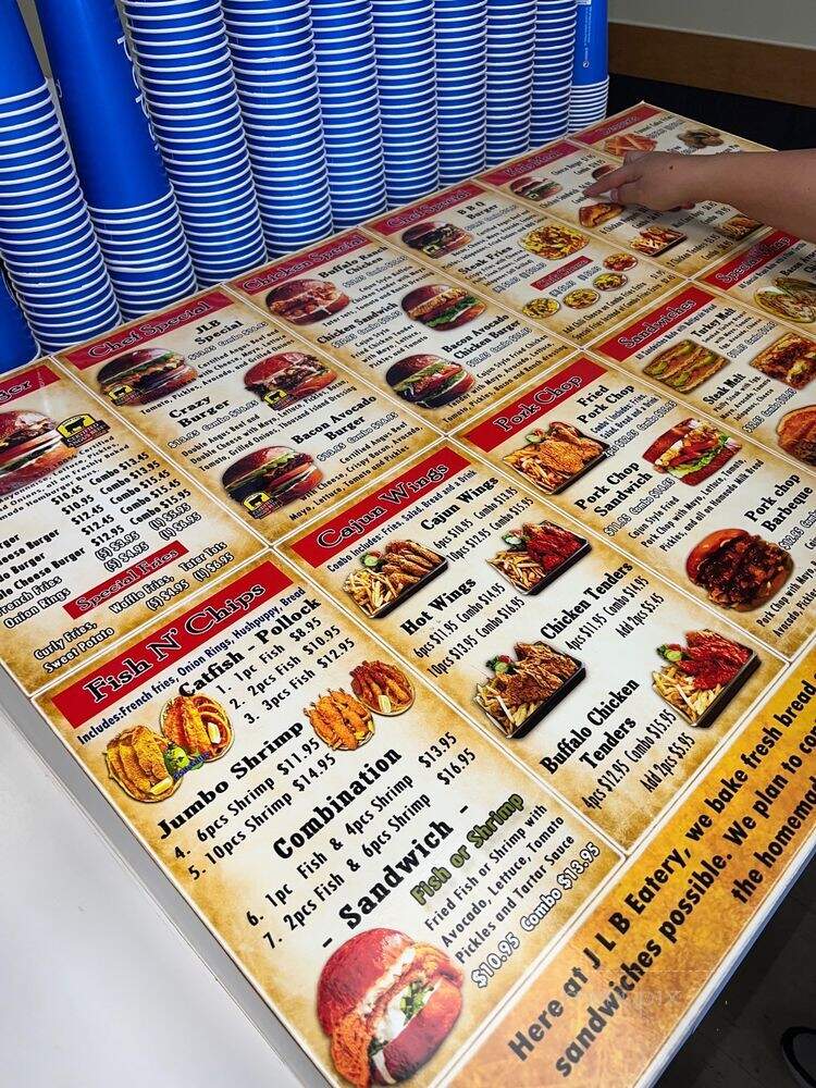 JLB Eatery - Houston, TX menu_pic