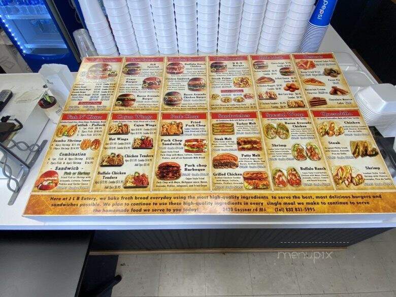 JLB Eatery - Houston, TX menu_pic