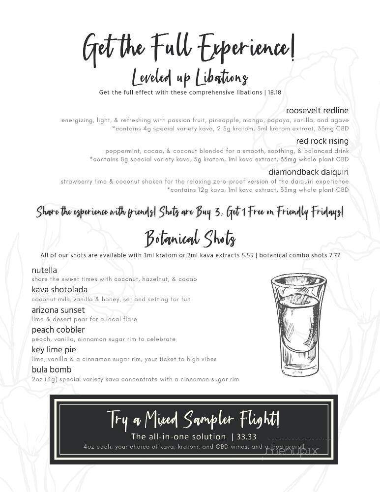 Lacuna Kava Bar - Phoenix, AZ menu_pic