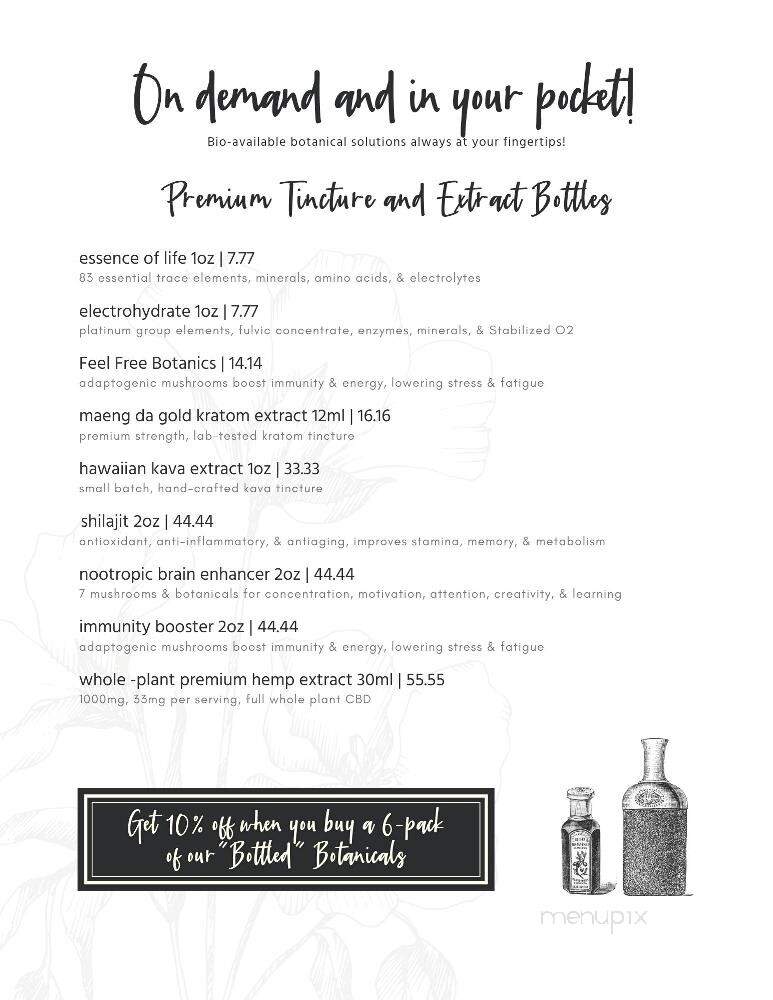 Lacuna Kava Bar - Phoenix, AZ menu_pic